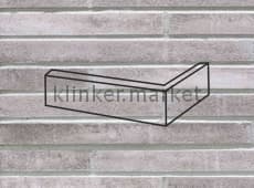 Клинкерная плитка угловая (7757) 452 silber-grau Stroeher 240x115x40/14 мм