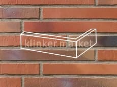Клинкерная плитка угловая (2453) Glanzstucke N 2 Stroeher 240x115x52/14 мм
