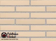 Клинкерная плитка фасадная (R100LDF14) 100 perla liso Feldhaus Klinker 290x52/14 мм