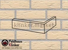 Клинкерная плитка угловая (W140NF14) 140 perla senso Feldhaus Klinker 240x115x71/14 мм