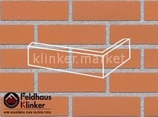 Клинкерная плитка угловая (W220NF9) 220 terracotta liso Feldhaus Klinker 240x115x71/9 мм