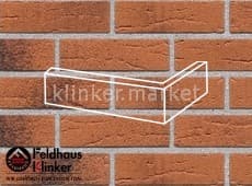 Клинкерная плитка угловая (W228NF9) 228 terracota rustico carbo Feldhaus Klinker 240x115x71/9 мм
