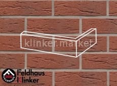 Клинкерная плитка угловая (W335NF9) 335 carmesi antic mana Feldhaus Klinker 240x115x71/9 мм