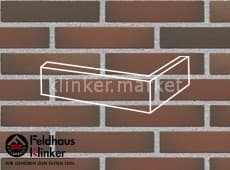Клинкерная плитка угловая (W382DF14) 382 cerasi viva liso Feldhaus Klinker 240x115x52/14 мм
