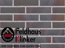 Клинкерная плитка фасадная (R386NF14) 386 cerasi maritim negro Feldhaus Klinker 240x71/14 мм