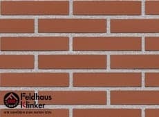 Клинкерная плитка фасадная (R400DF9) 400 carmesi liso Feldhaus Klinker 240x52/9 мм