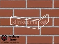 Клинкерная плитка угловая (W400NF14) 400 carmesi liso Feldhaus Klinker 240x115x71/14 мм