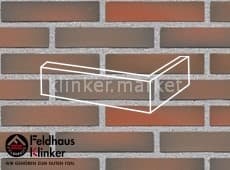 Клинкерная плитка угловая (W484DF14) 484 galena terreno viva Feldhaus Klinker 240x115x52/14 мм