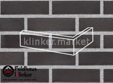 Клинкерная плитка угловая (W509NF14) 509 geo ferrum liso Feldhaus Klinker 240x115x71/14 мм