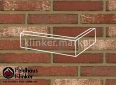 Клинкерная плитка угловая (W690DF17) 690 sintra ardor blanca Feldhaus Klinker 240x115x52/17 мм
