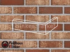 Клинкерная плитка угловая (W690WDF14) 690 sintra ardor blanca Feldhaus Klinker 215x115x65/14 мм