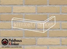 Клинкерная плитка угловая (W692WDF14) 692 sintra crema Feldhaus Klinker 215x115x65/14 мм