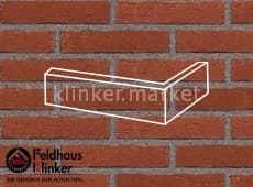 Клинкерная плитка угловая (W694DF17) 694 sintra carmesi Feldhaus Klinker 240x115x52/17 мм