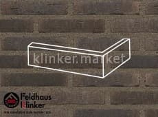 Клинкерная плитка угловая (W697DF17) 697 sintra geo Feldhaus Klinker 240x115x52/17 мм