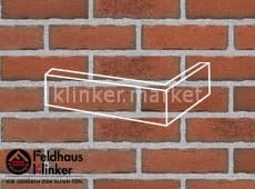 Клинкерная плитка угловая (W698WDF14) 698 sintra terracotta bario Feldhaus Klinker 215x115x65/14 мм