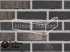 Клинкерная плитка угловая (W739NF14) 739 vascu vulcano blanca Feldhaus Klinker 240x115x71/14 мм