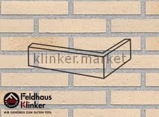 Клинкерная плитка угловая (W757DF14) 757 vascu perla linara Feldhaus Klinker 240x115x52/14 мм