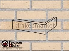 Клинкерная плитка угловая (W757NF14) 757 vascu perla linara Feldhaus Klinker 240x115x71/14 мм