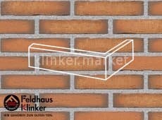 Клинкерная плитка угловая (W758DF14) 758 vascu terracotta Feldhaus Klinker 240x115x52/14 мм