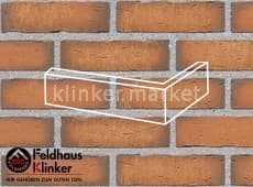Клинкерная плитка угловая (W758NF14) 758 vascu terracotta Feldhaus Klinker 240x115x71/14 мм