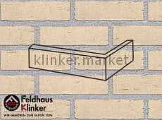Клинкерная плитка угловая (W763NF14) 763 vascu perla Feldhaus Klinker 240x115x71/14 мм