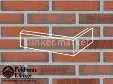 Клинкерная плитка угловая (W768DF14) 768 vascu terreno venito Feldhaus Klinker 240x115x52/14 мм