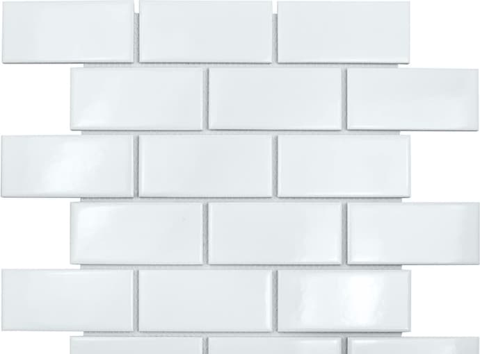    95x45 Brick Glossy White Starmosaic 295x291/6 