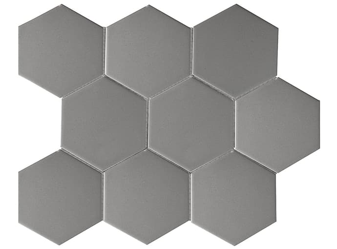    big 110x95 Hexagon Matt Grey Starmosaic 295x256/6 