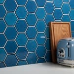      big Hexagon Glossy Blue Starmosaic