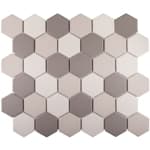 Grey Mix      small Hexagon Antislip Starmosaic