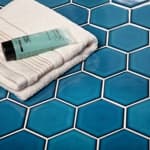      big Hexagon Glossy Blue Starmosaic